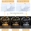 Novelty Items Note Board Night Light DIY Creative Led USB Message Holiday Light With Pen Gift For Kids Girlfriend Home Decoration Night Lamp 230821