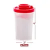 Bouteilles de stockage Récipients d'assaisonnement créatifs avec couvercle rouge Fournitures de cuisine Pots à épices portables Accessoires en plastique Ménage Mini