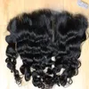 13x4 Transparent Lace Frontal Kinky Curly 100% Vietnamien Eau Bouclée Brute Humaine Non Transformée Pixie Bouclés Extension de Cheveux Birman Bouclés Fermeture