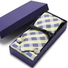 Set di scatole regalo con filo regalo per le camicie da uomo per uomini per uomini Accessori professionali in tessuto da filo da 7 cm da uomo per uomini