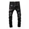 PINK PARADISE PLEIN Classic Fashion Man Jeans Rock Moto Mens Casual Design Ripped Jeans Distressed Skinny Denim Biker PLEIN Jeans 3186