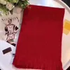 Scarf Echarpe 2024 Wool Scarves Winter Cashmere Scarf Men Women High End Designer Classic Oversized Big Letter Patterscarf