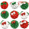 Hundkläder 50/100st juldesign Middle Bow Ties Flower Collar Tie för Holiday Party Dogs Grooming Products Pet Supplies
