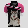 Heren Polos zomerhemd voor mannen Canada polo shirt alleen samen chow 3d geprinte korte mouw t shirts tops camisas 230821