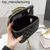 Nouveau 23SS Cosmétique Case Vanity Caviar Sacs en cuir de veau véritable poignée fourre-tout avec miroir caméra téléphone carte femme sac à main designer sacs à main