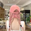 Ball Caps Typservice cherry blossom pink baseball hat female summer face neap letters embroidery sunshade cap 230821