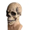 Party Masks Halloween Skeleton Skull Horrible Mask Full Head Mouth Movible Cranium Headgear Unisex Latex Terror Ghost Hjälm Costume Prop 230820