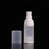 100 st 15 ml 30 ml 50 ml Airless Lotion Pump White Frosted PP Bottle For Eye Cream Foundation Subpackage flaskor KSFAA