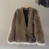 Femmes fourrure femmes Faux manteau moelleux en peluche manteaux automne et hiver dames à manches longues spécial femme vêtements 2023 pardessus femme C66