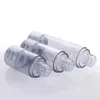10pcs 15ml小さなミニ空の空の箔キャップトナー香水プレスロータリー補充可能なエアレス化粧ボトルサンプルメイクアップコンテナfhsog
