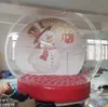 Outdoor Giant Airtight Christmas Valentine Inflatable Snow Globe Bubble dome tent with entrance Human Size Clear Globe For Festival Party Event Advertising