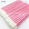 Makeup Brushes LOYBJ 50pcs Disposable Makeup Lip Brush Lipstick Lip Gloss Flocking Head Wands Applicator Portable Lips Cosmetic Brushes Tools HKD230821