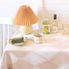 Table Cloth High Quality Inset Style Cotton Linen Plaid Bedside TV Cabinet Coffee Cover Square Round Tablecloth