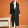 Womens Wool Blends Luxury highend cashmere coat womens midlength overtheknee loose doublesided woolen 230818