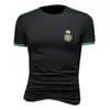 Embroidered short-sleeved T-shirt 2023 summer tops mercerized cotton fashion trend all-match business casual men's bottoming 326s