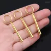 dangle earrings charmsmic 3pcs/set for women golden Round Circle Ear Jewelry