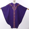 Vestação Litúrgica Purple Casuz para a Igreja Católica Priest Missa Robe