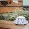 Skålar kaffemugg keramisk vatten kopp mjölk tefat brittisk latte muggar cappuccino keramik