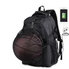 Bolsas de bolsas bolsas de laptop futebol de futebol ao ar livre de ginástica de ginástica de ginástica Backpack Backpack Sacos escolares para sacos de computador de futebol adolescentes para meninos