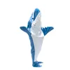 Blankets Cartoon Shark Sleeping Bag Pajamas Office Nap Wearable Loose Onesie Pajamas Kids Blanket Adult Blanket 230818