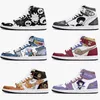 Diy Classic Cartoon Versatile Fashion Populära utomhus Casual Shoes Men's and Women's Basketball Shoes