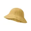 Sombreros de ala ancha Cubo Estilo coreano Sombrero de mujer para el verano Protector solar Panamá Color puro Sunbonnet Viseras Pescador al aire libre Gorra de playa 230821