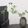 Decorative Flowers Green Leaves Branch Artificial Plant Zen Simulation Guanyin Lotus Leaf Fake Yoga Living Room Table Decoration Home Decor