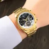 Other wearable devices Forsining New Arrival Mens Tourbillon Moon Phase Mechanical Watch Fashion Automatic Clock Stainless Steel Golden Dial Wristwatch x0821