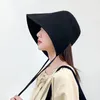 ワイドブリムハットバケツ最新の韓国スタイルのフィッシャーマンハット女性のためのスプリットバックアウトドアアクティビティパナマレディースサンプロテクション230821