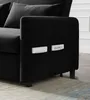 Fritid älskar soffa för vardagsrum med 2 kuddar, svart