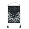Tapestries Tapestry Moon Star Ocean Wave Mountain Sunset Great Wall Hanging For Room