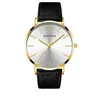 Wristwatches Wristwatch Factory Promotion Pay Get Free Men Womens Unisex Ultra Thin Mesh Band Leather Gift Watches