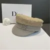 BERETS USPOPモノグラムベルベイカーボーイキャップ女性サマーキャップレターSBOYフラットミリットレイ230821