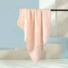 Blankets Baby Bath Towel Neonatal Solid Color Cotton Material Soft And Comfortable Skin Friendly Blanket