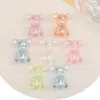 アクリルプラスチックルーサイトコーディアルデザイン100pcs 18*24mmジュエリー調査結果コンポーネント/DIYビーズメイキング/オーロラ効果/ベアシェイプ/ハンドメイド/アクリルビーズ230820