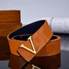 Designer Mens Belt Luxury Genuine Leather Solid Large Buckle Belt Valentine's Day Christmas Gift Fashion Leather Belt Women's Belt 3.8cm With Box