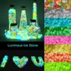 Tuindecoraties Outdoor Luminous Stones Glow in Dark Pebbles Fish Tank Decoration Pebble Rocks Aquarium Mix Color 50100pcs 230818