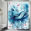 Duş perdeleri sevimli hayvan kedi geyiği kaplan duş perdesi baskılı su geçirmez polyester çevre dostu banyo dekorasyonu 12 R230821