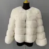 Frauenfell -Faux -Jacke kurzer Modesmantel Winter warmer Luxus künstlicher Fälschung