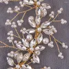 Hair Clips Light Luxury Rhinestone Headbands Sparkly Crystal Flower Hairbands Pearl Headpieces Bride Wedding Jewelry Accessories