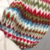Gilets pour femmes 2023 femmes mode haute qualité sans manches col en v cachemire couleur correspondant Crochet tricoté gilet 0815