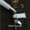 30G White Plastic Hose with Pressed Airless Pump, Cosmetic Foundation Sunscreen Sunblock Packaging Tube, Soft Bottle, 50pcs/Lot Qmklu