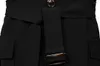Men's Trench Coats Spring And Autumn Coat Casual Suit Black