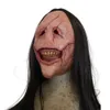 Party Masks Halloween Devil Mask Horror Long Hair Demon Mask Dekoracja okropna maska ​​lateks