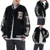 Herrjackor Spring och Autumn Coat Men's Jacket Baseball Suit Trend stilig First Senior High School Coat Plus Size Baseball Sports Jacket 230818