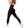 Yoga-Outfit NVGTN Sport nahtlose Leggings Spandex Strumpfhose Frau Fitness Elastizität atmungsaktives Hüftleben Freizeitsportläufe 230821