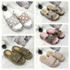 2023 dames slippers mode geborduurd canvas designer dia's slip heren 60 mm canvas bedekte platform sandalen