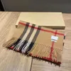 hoge kwaliteit Burbrery Man Designer burberyity Sjaal Modemerk 100% Kasjmier Sjaals voor Winter Dames Heren Lange Wraps Maat 180x30cm