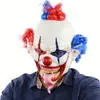 Маски для вечеринок жуткая страшная Jinglejangle Joker Clown Costume Mask Latex Halloween Clown Mask для взрослых призрак праздничная вечеринка для вечеринки. Украшение 230818