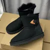 مصمم أستراليا أحذية النساء الكلاسيكية Ultra Mini Platform Bailey Boot Ultra Matte Fur Boots Snow Boots Suede Wool Blend Comfort Winter Cankle Size 35-40 CPS20 ٪